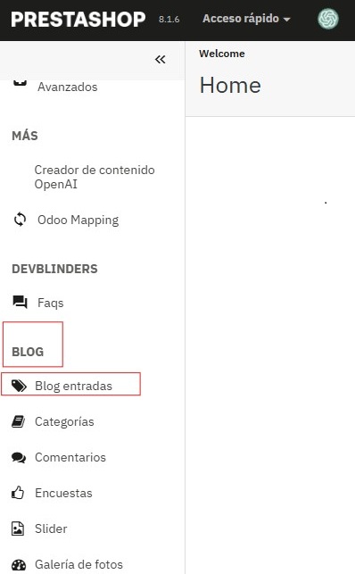 Blog → Entradas